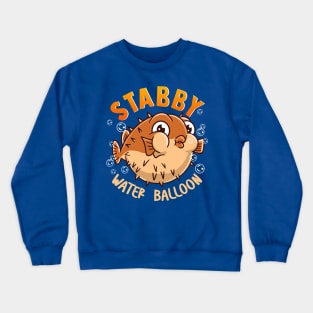 Pufferfish Stabby Water Balloon Crewneck Sweatshirt